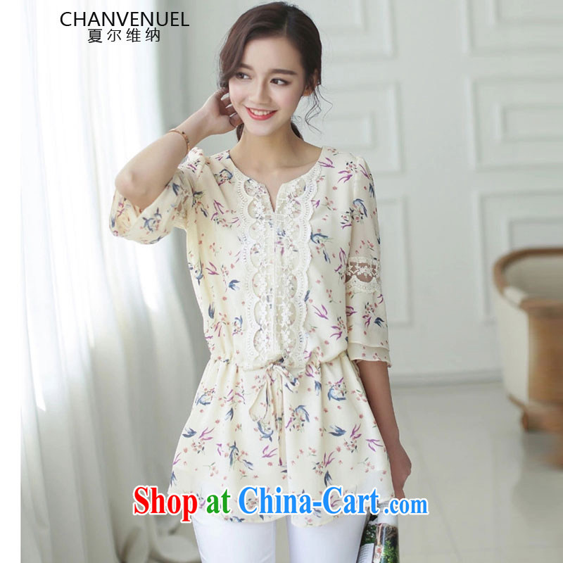 Mr Ronald ARCULLI, 2015, new, larger female summer offset thin lace snow woven shirts female 029 fancy XXL