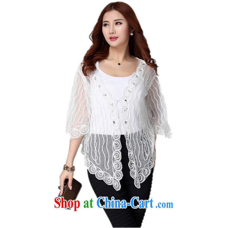 Package Mail Delivery and indeed increase, two-piece shawl 2015 new butterfly cuff Web yarn lace jacket straps shirt OL temperament air conditioning gold 4 XL approximately 170 - 200 jack, constitution, Jacob (QIANYAZI), online shopping