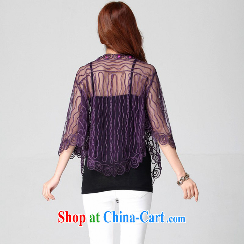 Package Mail Delivery and indeed increase, two-piece shawl 2015 new butterfly cuff Web yarn lace jacket straps shirt OL temperament air conditioning gold 4 XL approximately 170 - 200 jack, constitution, Jacob (QIANYAZI), online shopping