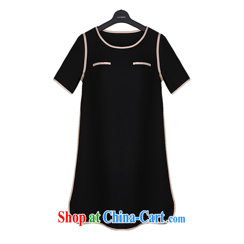 First and foremost economy 2015 declared the United States and Europe, female summer new thick mm video thin short-sleeved minimalist dress 1926 #5 XL 180 - 200 Jack left and right, and first and foremost economic propaganda, and shopping on the Internet