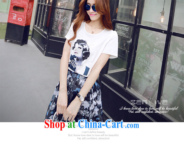 Purple long-sun Korean large, female summer two-piece dress short-sleeved snow-woven T-shirt + floral body long skirts 8128 #5 XL 180 - 200 Jack left and right pictures, price, brand platters! Elections are good character, the national distribution, so why buy now enjoy more preferential! Health