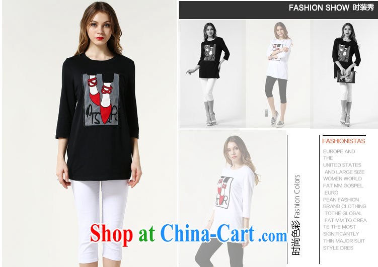 Connie's dream in Europe 2015 spring new and indeed increase, female 200 Jack mm thick loose, long T-shirt girls long-sleeved T-shirt s 1509 black XXXXXL pictures, price, brand platters! Elections are good character, the national distribution, so why buy now enjoy more preferential! Health