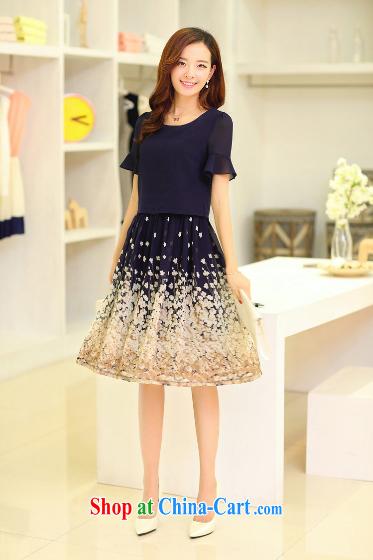 The Pueblo, The 2015 spring and summer with new long skirt the code female snow woven short-sleeved dress, with black XXXXL pictures, price, brand platters! Elections are good character, the national distribution, so why buy now enjoy more preferential! Health