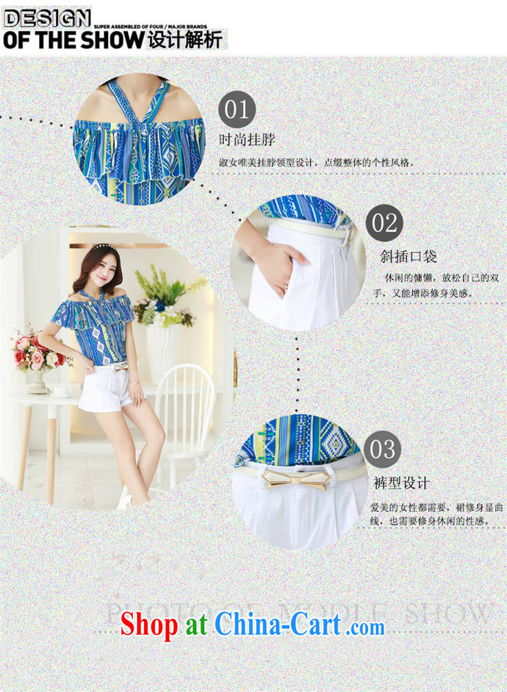 Love, Connie (AIQIAONI) summer 2015 new Korean trendy code package is also Graphics thin Mount Snow also woven shirts loose shorts two piece blue M pictures, price, brand platters! Elections are good character, the national distribution, so why buy now enjoy more preferential! Health