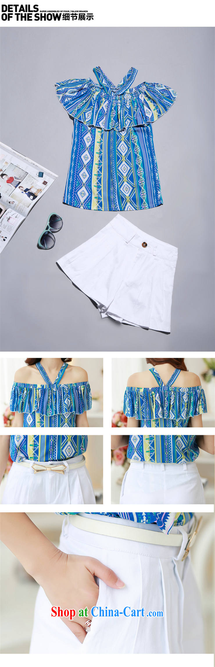 Love, Connie (AIQIAONI) summer 2015 new Korean trendy code package is also Graphics thin Mount Snow also woven shirts loose shorts two piece blue M pictures, price, brand platters! Elections are good character, the national distribution, so why buy now enjoy more preferential! Health