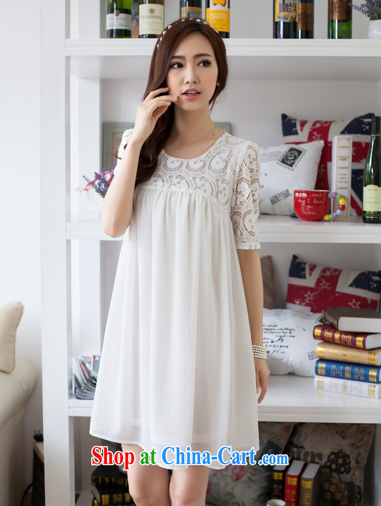 Vicky Ling Song summer 2015 with new code female lace dresses thick MM loose short-sleeve graphics thin ice woven dresses Korean L 2366 red 5 XL pictures, price, brand platters! Elections are good character, the national distribution, so why buy now enjoy more preferential! Health