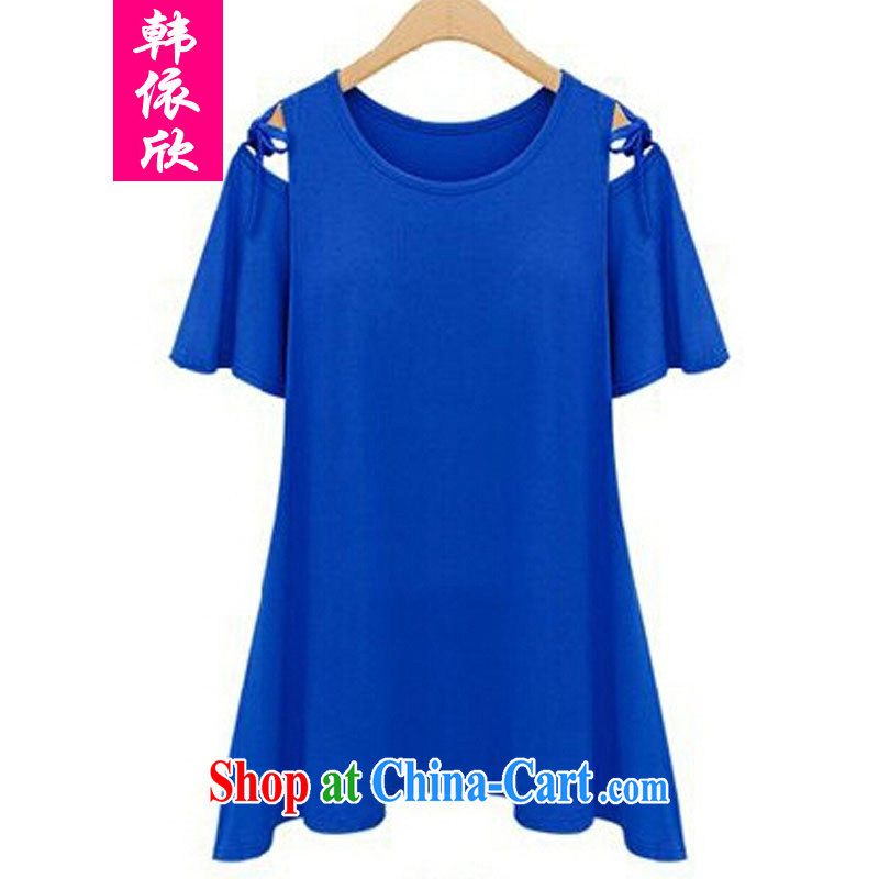 Korea was in accordance with 2015 summer new, larger female summer wear thick, graphics thin beauty, T-shirt thick mm leisure solid T-shirt short-sleeve T-shirt gray XXXXL, Korea according to Yan, shopping on the Internet