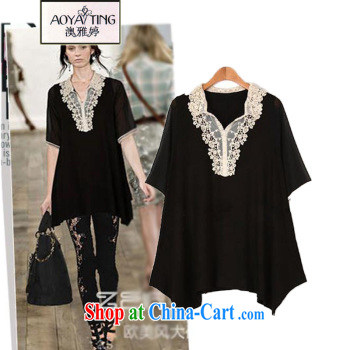 o Ya-ting 2015 New, and indeed increase, female fat MM summer V collar dresses video thin nail Pearl shirt female black 5 XL recommends that you 175 - 200 Jack pictures, price, brand platters! Elections are good character, the national distribution, so why buy now enjoy more preferential! Health