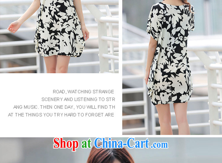 LRWY summer 2015 new black-and-white printing small fresh short-sleeved dress code the dresses in loose fit elderly mother with thick, fancy clothes are code (suitable for 90 jack - 160 catties MM) pictures, price, brand platters! Elections are good character, the national distribution, so why buy now enjoy more preferential! Health