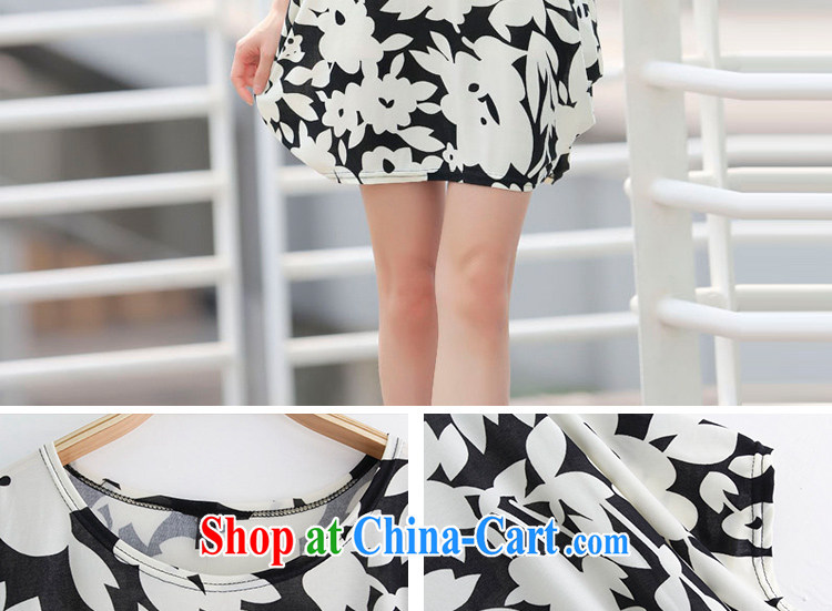 LRWY summer 2015 new black-and-white printing small fresh short-sleeved dress code the dresses in loose fit elderly mother with thick, fancy clothes are code (suitable for 90 jack - 160 catties MM) pictures, price, brand platters! Elections are good character, the national distribution, so why buy now enjoy more preferential! Health