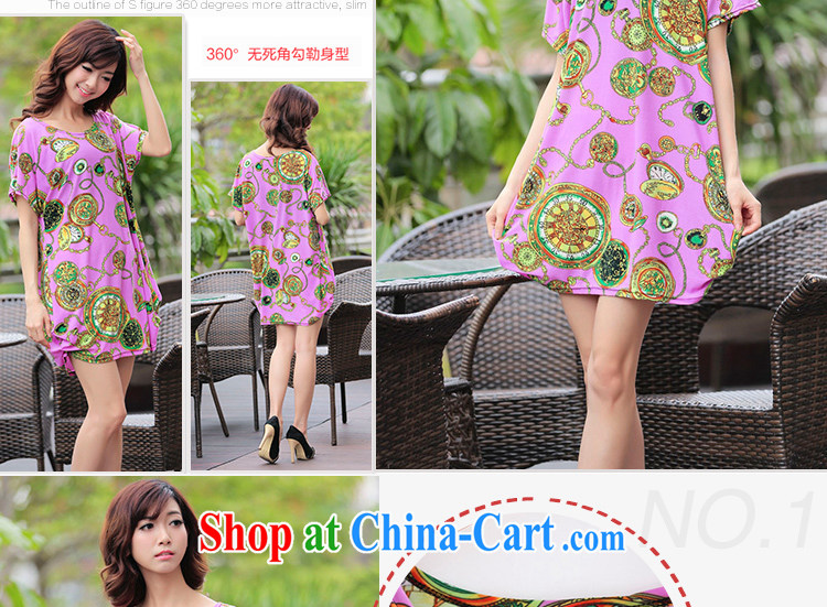 LRWY summer 2015 ultra loose the FAT and FAT MM larger stamp short-sleeved dress mask poverty video thin girls summer middle-aged fat people clothes picture color codes (for 90 jack - 160 catties MM) pictures, price, brand platters! Elections are good character, the national distribution, so why buy now enjoy more preferential! Health