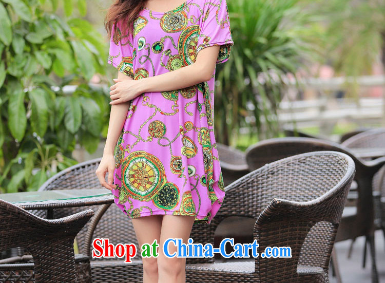 LRWY summer 2015 ultra loose the FAT and FAT MM larger stamp short-sleeved dress mask poverty video thin girls summer middle-aged fat people clothes picture color codes (for 90 jack - 160 catties MM) pictures, price, brand platters! Elections are good character, the national distribution, so why buy now enjoy more preferential! Health