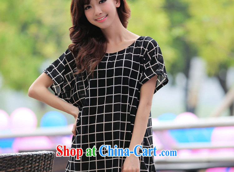 2015 LRWY larger female new summer and indeed intensify plaid short-sleeve dress ultra-liberal middle-aged older fat lady with thick mother black, code (suitable for 90 jack - 160 catties MM) pictures, price, brand platters! Elections are good character, the national distribution, so why buy now enjoy more preferential! Health
