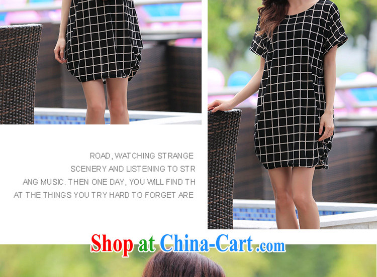 2015 LRWY larger female new summer and indeed intensify plaid short-sleeve dress ultra-liberal middle-aged older fat lady with thick mother black, code (suitable for 90 jack - 160 catties MM) pictures, price, brand platters! Elections are good character, the national distribution, so why buy now enjoy more preferential! Health