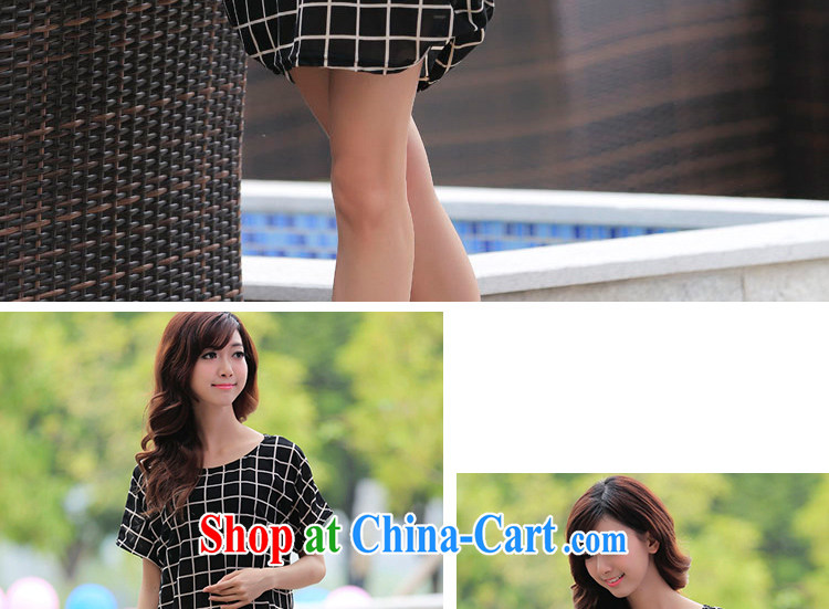 2015 LRWY larger female new summer and indeed intensify plaid short-sleeve dress ultra-liberal middle-aged older fat lady with thick mother black, code (suitable for 90 jack - 160 catties MM) pictures, price, brand platters! Elections are good character, the national distribution, so why buy now enjoy more preferential! Health