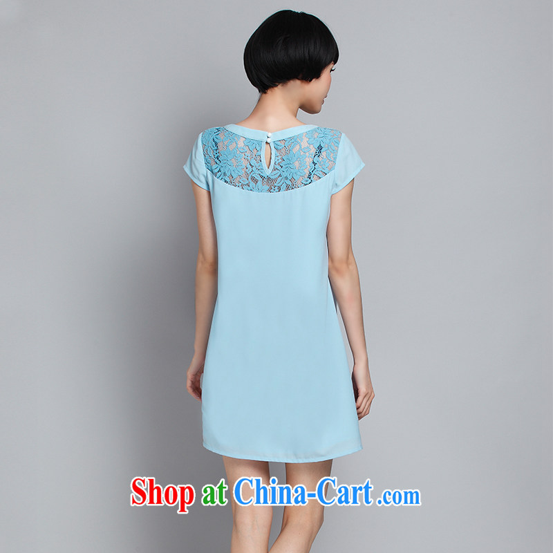 Of 200 Of The jack is indeed increasing, female fat mm summer short-sleeve has been the Graphics thin ice woven dresses 2882 light blue large code 5 200 XL about Jack, and Director (Smeilovly), online shopping