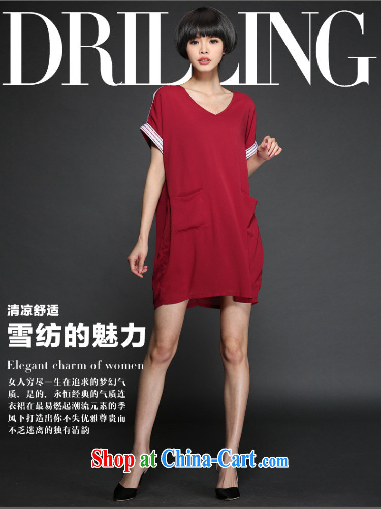 The Code women with thick MM summer 2015 summer new V collar hot drill short-sleeved simple snow-woven dresses M 1302 red XXXL 160 recommendations about Jack pictures, price, brand platters! Elections are good character, the national distribution, so why buy now enjoy more preferential! Health