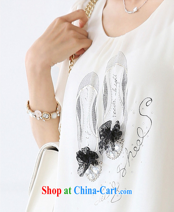 Van Gogh, ballet 2015 summer new Korean version the code snow woven shirts 100 ground lace T-shirt loose thick mm T-shirt woman white XXXL pictures, price, brand platters! Elections are good character, the national distribution, so why buy now enjoy more preferential! Health