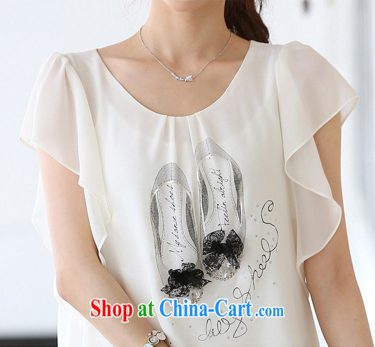 Van Gogh, ballet 2015 summer new Korean version the code snow woven shirts 100 ground lace T-shirt loose thick mm T-shirt woman white XXXL pictures, price, brand platters! Elections are good character, the national distribution, so why buy now enjoy more preferential! Health