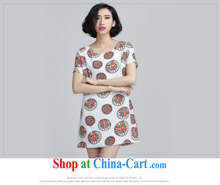 Shi Tao, summer 2015 with large, thick snow MM woven retro stamp dresses 8074 white 5 XL pictures, price, brand platters! Elections are good character, the national distribution, so why buy now enjoy more preferential! Health