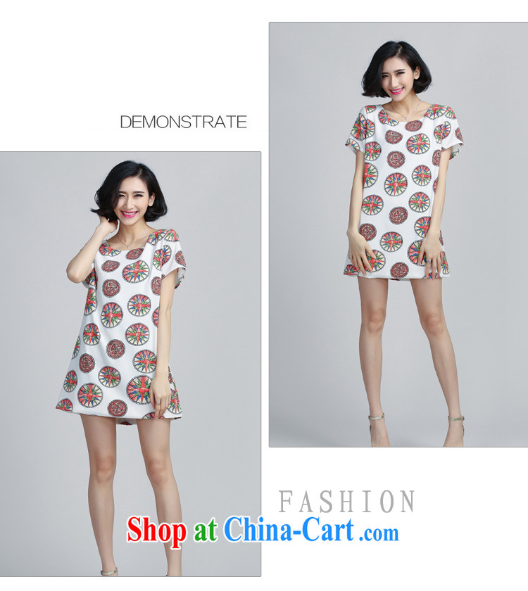 Shi Tao, summer 2015 with large, thick snow MM woven retro stamp dresses 8074 white 5 XL pictures, price, brand platters! Elections are good character, the national distribution, so why buy now enjoy more preferential! Health