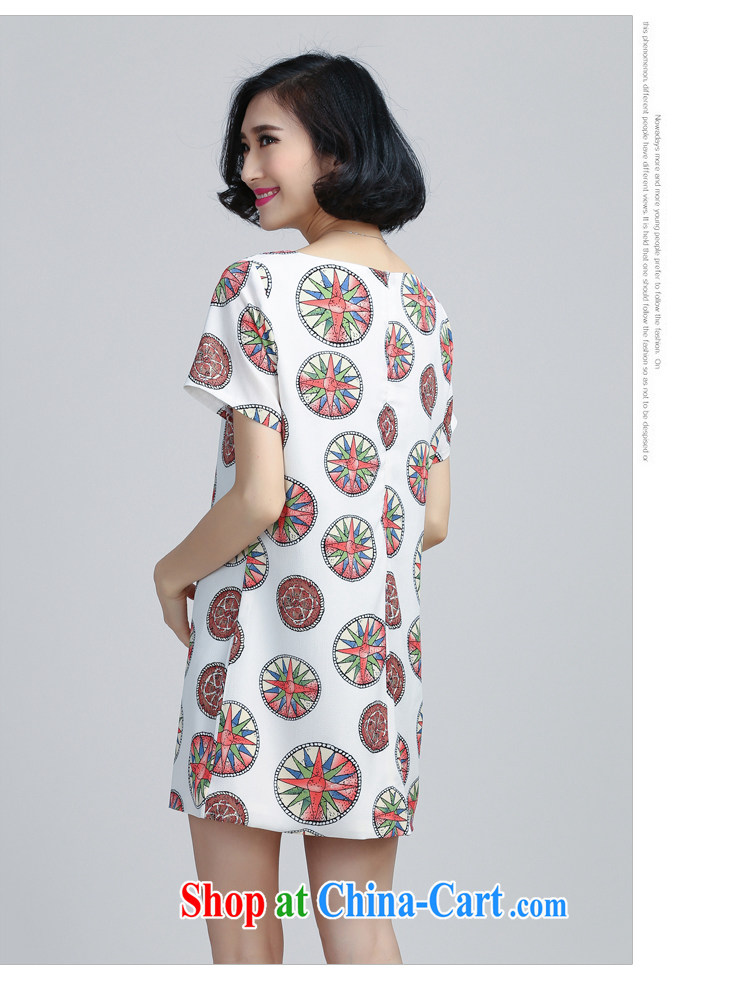 Shi Tao, summer 2015 with large, thick snow MM woven retro stamp dresses 8074 white 5 XL pictures, price, brand platters! Elections are good character, the national distribution, so why buy now enjoy more preferential! Health