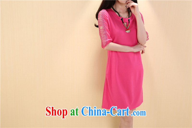 Song Meng Yin Yue XL female summer, new Korean Beauty graphics thin thick mm short-sleeved dress with necklace 7165 rose red 4 XL (160 - 180 ) jack pictures, price, brand platters! Elections are good character, the national distribution, so why buy now enjoy more preferential! Health