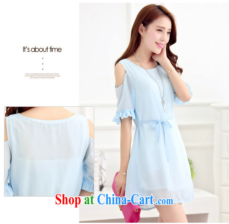 Mak, Exchange 2015 summer new Korea and indeed XL women mm thick loose-waist graphics thin bare shoulders short-sleeved snow woven a light blue 5 XL recommendations 180 - 200 Jack pictures, price, brand platters! Elections are good character, the national distribution, so why buy now enjoy more preferential! Health