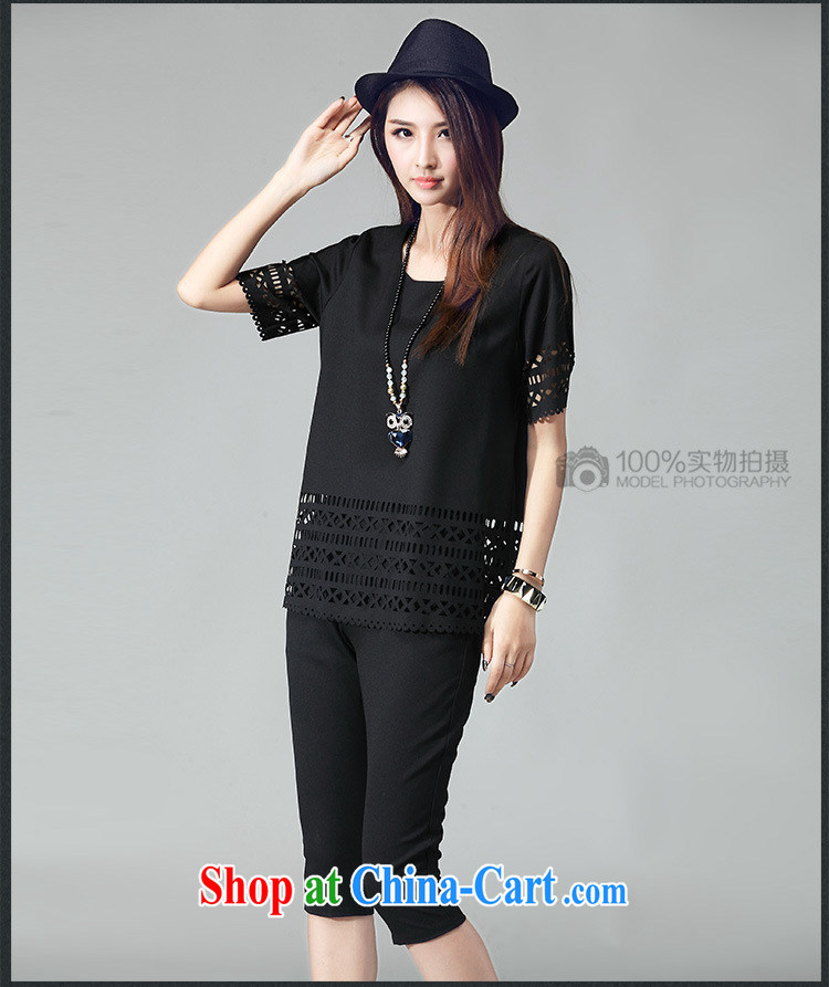 MissDonut 2015 summer New, and indeed increase, female biological empty loose snow woven shirts T-shirt + 7 pants two-piece lounge suite of the Red Cross (ICRC) code 3XL pictures, price, brand platters! Elections are good character, the national distribution, so why buy now enjoy more preferential! Health