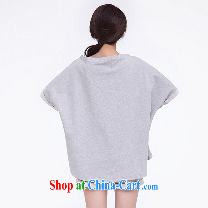 Wei-wei Chen, the 2015 code female and indeed increase code 200 - 300 Jack summer leisure letters larger sport fitted with 1035 HZ gray XXXL, Wei Chen (VIVICP), and, on-line shopping