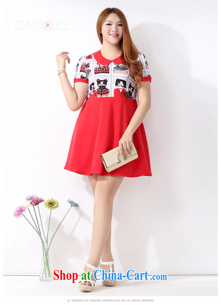 Picking a major, female 2015 spring and summer finery thick MM the fertilizer and stylish graphics thin doll short-sleeved dresses Q 1091 3XL pictures, price, brand platters! Elections are good character, the national distribution, so why buy now enjoy more preferential! Health