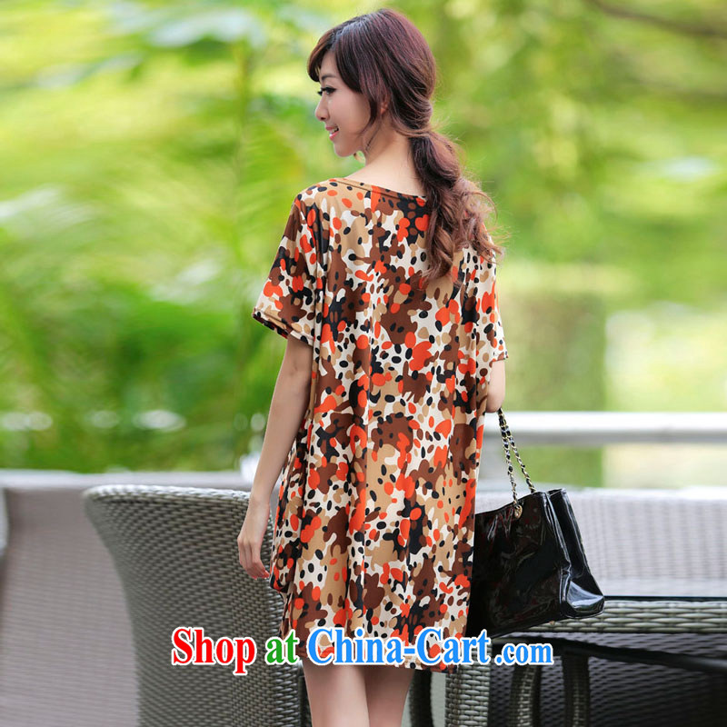 LRWY summer 2015 is indeed the Borneo with elegant small sexy retractable V collar wave point floral skirt thick MM 200 jack, the code dress maternity dress picture color codes - For 100 jack - 200 catties MM, lian Ren wu yu, shopping on the Internet