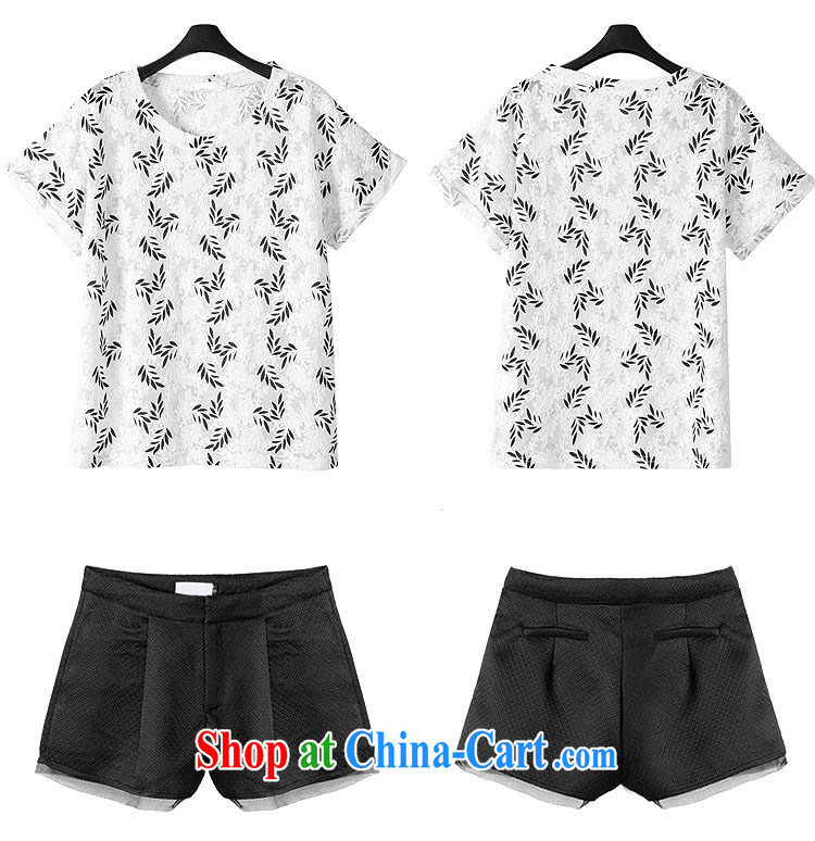 2015 RuNa new Europe and North America, the female summer mm thick stylish jacquard short-sleeved T shirt + high waist shorts Package white + Black XXXL = 145 - 165 Jack pictures, price, brand platters! Elections are good character, the national distribution, so why buy now enjoy more preferential! Health
