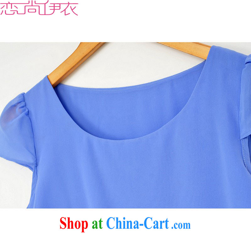 The delivery package as soon as possible e-mail 2015 new summer Korean beach skirts and indeed increase, short-sleeved spell color snow in woven dress casual clothes even the color 4 XL approximately 160 - 175 jack, land is still the garment, shopping on the Internet