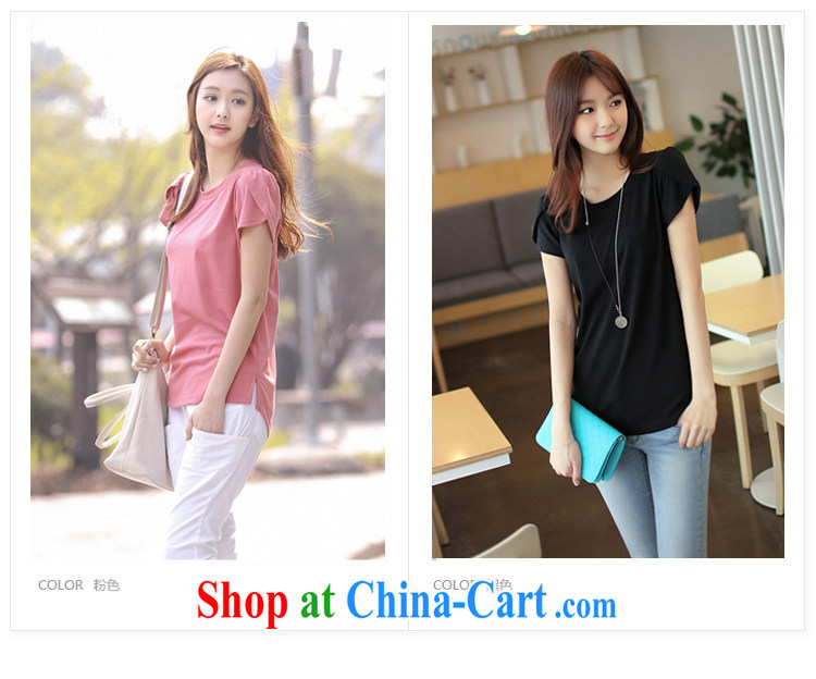 Julie M to 2015 summer New solid color with large, short-sleeved shirt T solid shirt Ladies black 8811 XXL pictures, price, brand platters! Elections are good character, the national distribution, so why buy now enjoy more preferential! Health