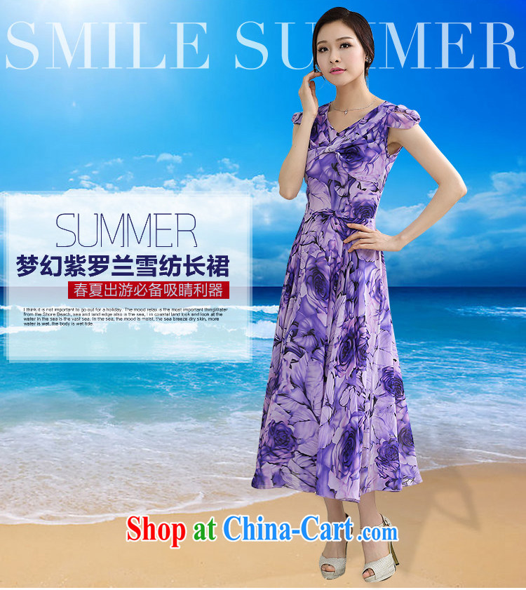 In short, the possible summer 2015 new elegant stamp larger graphics thin ice woven dresses beach skirt large long skirt girl J 807 violet 3XL pictures, price, brand platters! Elections are good character, the national distribution, so why buy now enjoy more preferential! Health