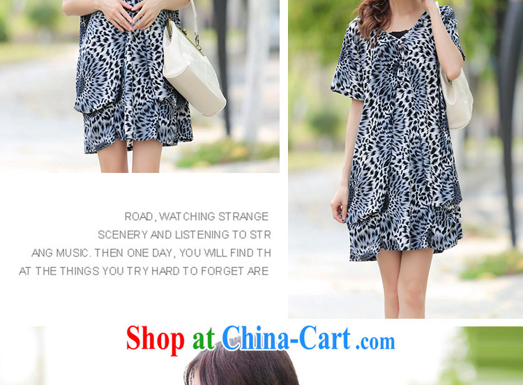 LRWY summer 2015 new, older Ultra-loose the code Leopard short-sleeved dresses wrinkled graphics thin and indeed intensify V collar dresses fat lady pictures with color codes - For 100 jack - 200 catties MM pictures, price, brand platters! Elections are good character, the national distribution, so why buy now enjoy more preferential! Health