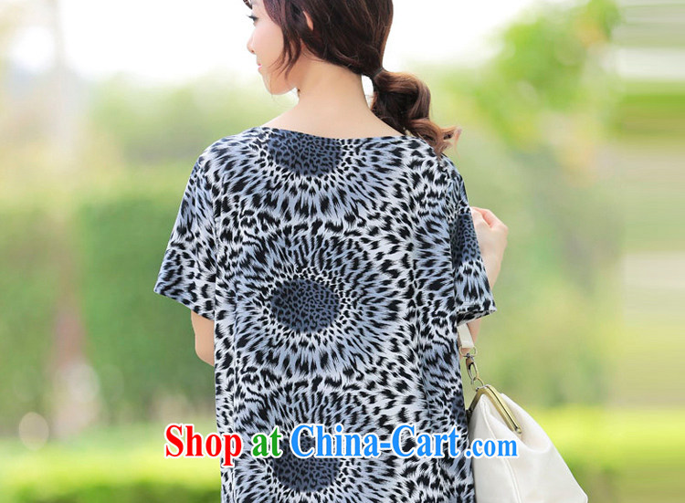 LRWY summer 2015 new, older Ultra-loose the code Leopard short-sleeved dresses wrinkled graphics thin and indeed intensify V collar dresses fat lady pictures with color codes - For 100 jack - 200 catties MM pictures, price, brand platters! Elections are good character, the national distribution, so why buy now enjoy more preferential! Health