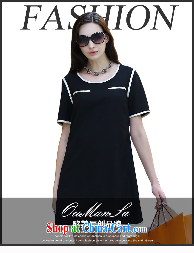 Robert Black $2015 summer new round-collar short-sleeve dress in Europe and America, the girls relaxed dress black 1926 XL 5 180 - 190 Jack left and right pictures, price, brand platters! Elections are good character, the national distribution, so why buy now enjoy more preferential! Health