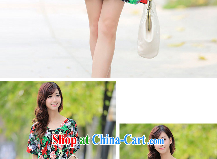 LRWY summer 2015 new, idyllic small fresh and thick MM the fertilizer and ultra-relaxed floral short-sleeved dresses maternity dress larger dresses suit all codes - For 100 jack - 200 catties MM pictures, price, brand platters! Elections are good character, the national distribution, so why buy now enjoy more preferential! Health