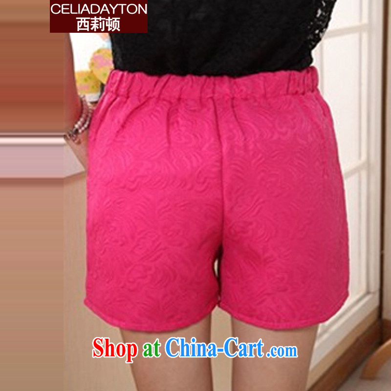 The lily is the girl pants 2015 summer new mm thick and fat and stylish Stretch video thin shorts girl hot pants 200 Jack thick sister leisure shorts red XXXL, Cecilia Medina Quiroga (celia Dayton), shopping on the Internet