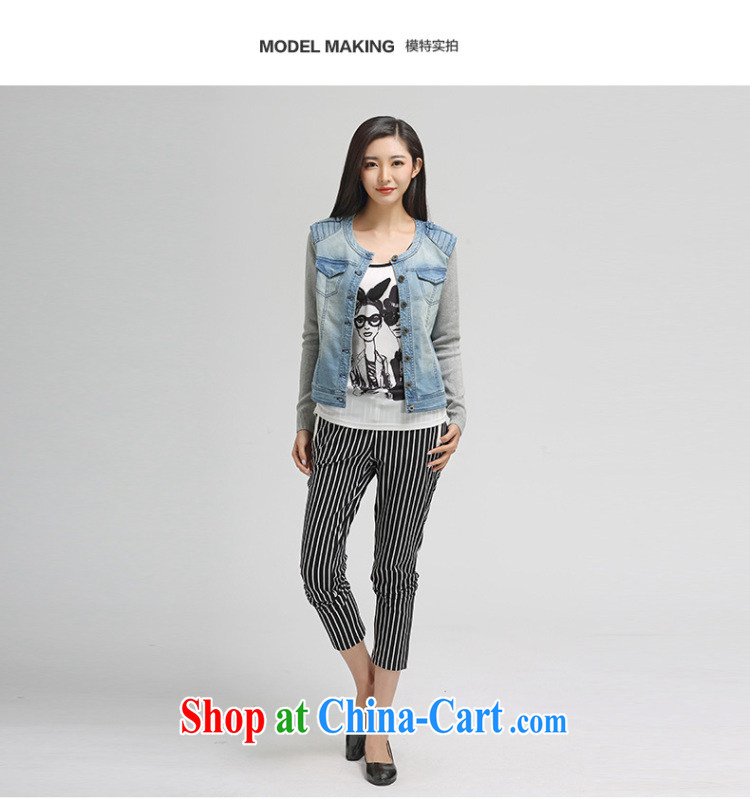 Water with the Code women spring 2015 the new section 100 a casual Korean long-sleeved denim jacket, S CJ 15 4619 cowboy, 3 XL pictures, price, brand platters! Elections are good character, the national distribution, so why buy now enjoy more preferential! Health