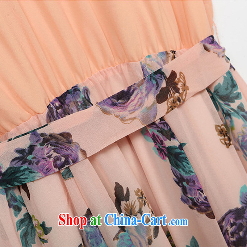 Be Ki MQ Europe larger female summer new thick snow mm woven stamp collection waist comfortable atmosphere. It is a long skirt 1910 figure 5 XL, Dan Jie Shi (DANJIESHI), online shopping