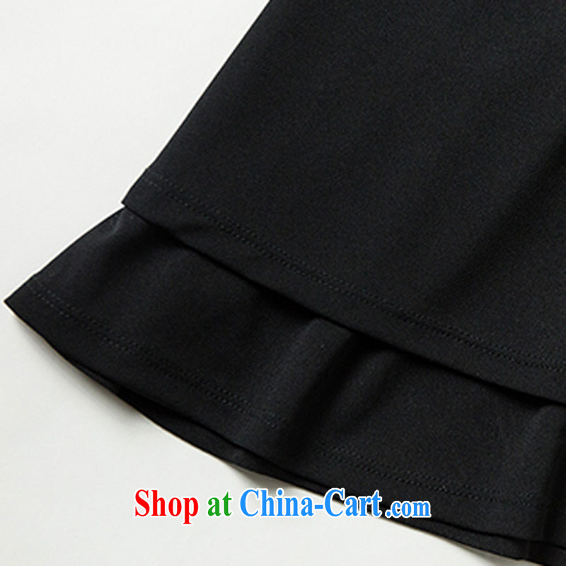 FZV summer 2015 the code female thick MM British wind stamp graphics thin T shirts snow woven shirts women 1345 black 3 XL, FZV, shopping on the Internet