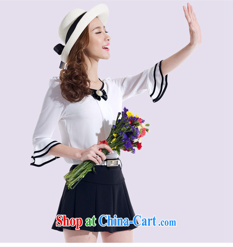 Chu Chu in 2015 and Korean summer decoration, graphics thin stylish shirt snow woven dresses two piece women 6633 black XXL pictures, price, brand platters! Elections are good character, the national distribution, so why buy now enjoy more preferential! Health