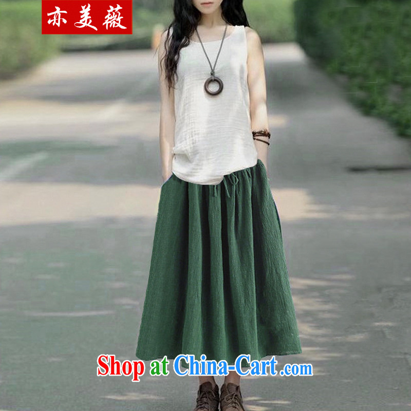 Also the US Ms Audrey EU 2015 summer dress new literary and artistic elasticated straps loose cotton color the body skirts dark green are code (elastic band) and also the US Ms Audrey EU Yuet-mee, GARMENT), online shopping