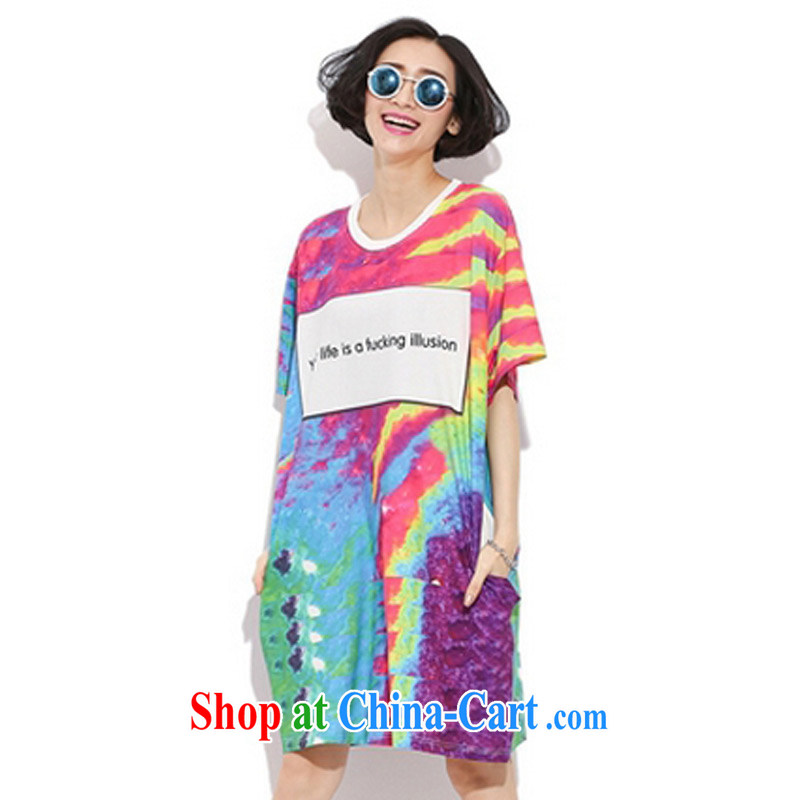 Director of the Advisory Committee 2015 spring and summer new loose the fat XL women mm thick, long, T shirt short-sleeve double-yi skirt gradient are relaxed, chest of tile 126, made the Advisory Committee (mmys), shopping on the Internet