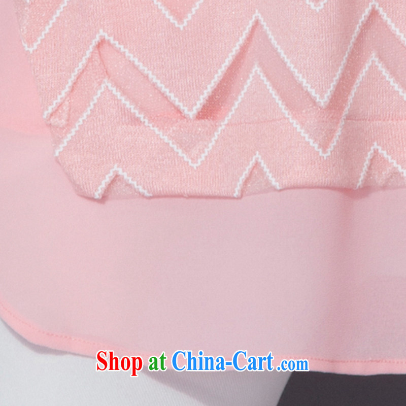 2015 Caynova larger female new stylish bars loose knit-female 5003 pink XXXXL for 180 - 190 jack, Caynova, shopping on the Internet