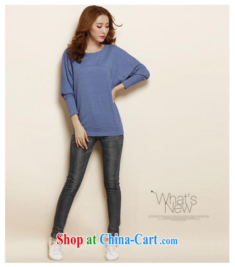 Athena Isabel Allende 2015 new Korea and indeed increase, female bat sleeves T-shirt solid thick mm long-sleeved T-shirt girl long, loose T shirt T-shirt 1127 denim blue L (recommendations 90 - 110 jack) pictures, price, brand platters! Elections are good character, the national distribution, so why buy now enjoy more preferential! Health