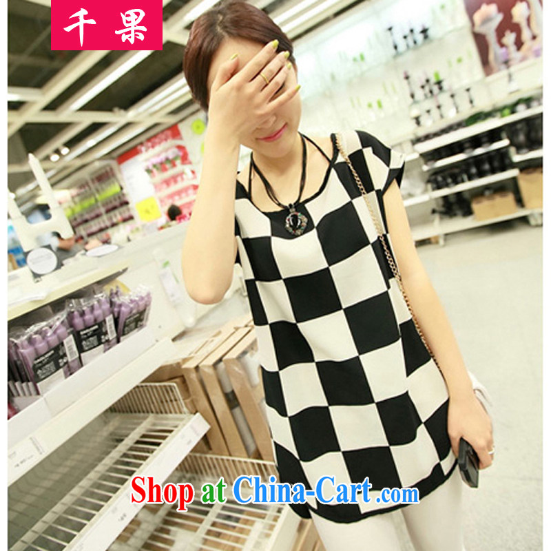 1000 fruit 2015 the XL female thick mm summer tartan video thin ice woven shirts 200 Jack thick sister relaxed casual shirt T pension 0822 photo color 4 XL, 1000 fruit (QIANGUO), shopping on the Internet